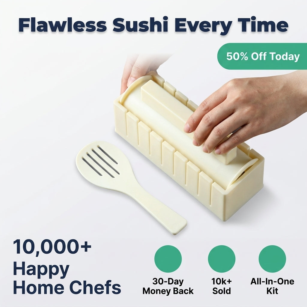 Sada na rolování sushi — perfektní domácí sushi rolky bez nepořádku
