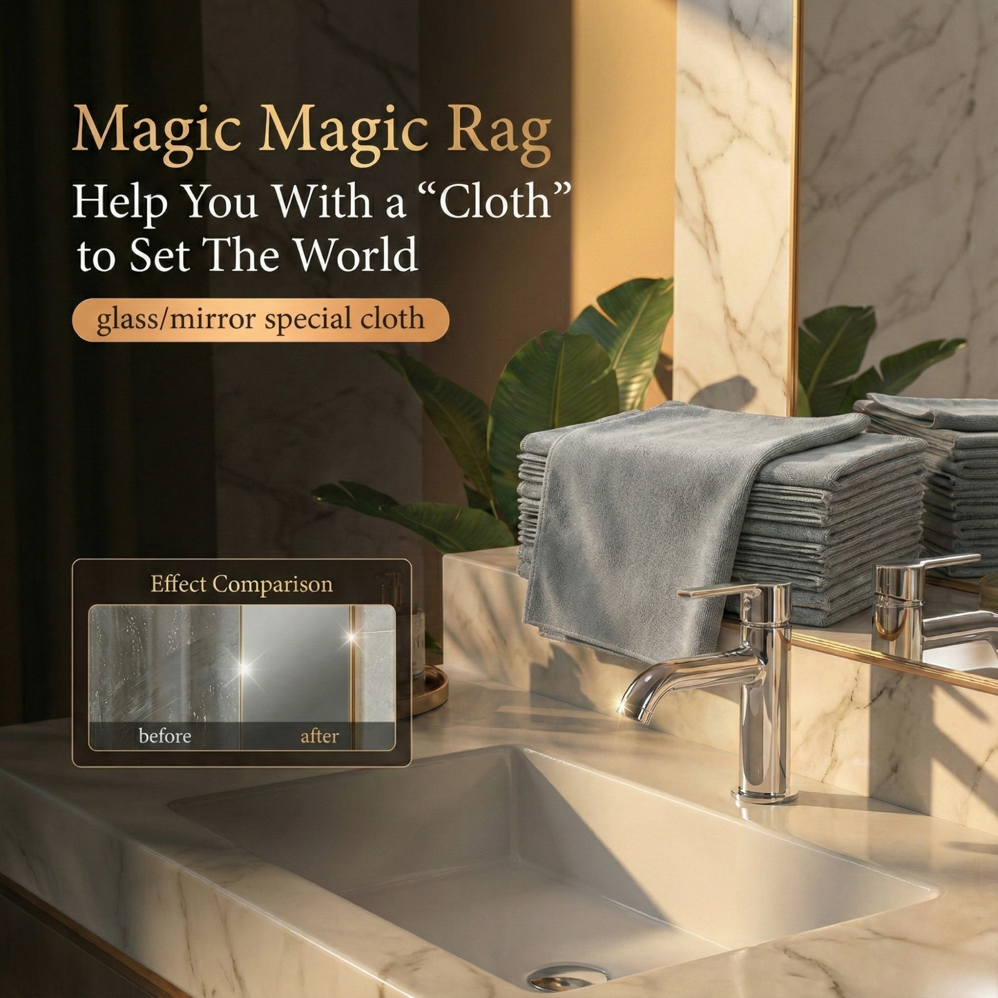MagicSwipe - Microfiber Glass Cleaning Cloth