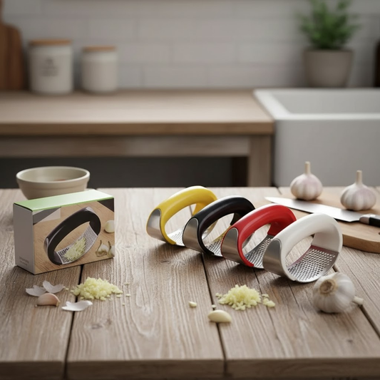 EasyCrush™ Vitlökspress med 6 färger – Snabb, ren & bekväm