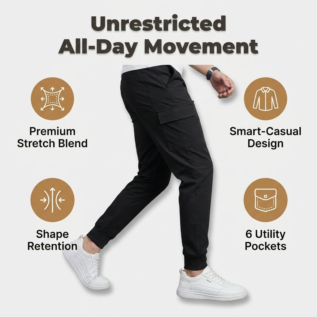 Premium Stretch Cargo Jeans – Comfort Meets Style