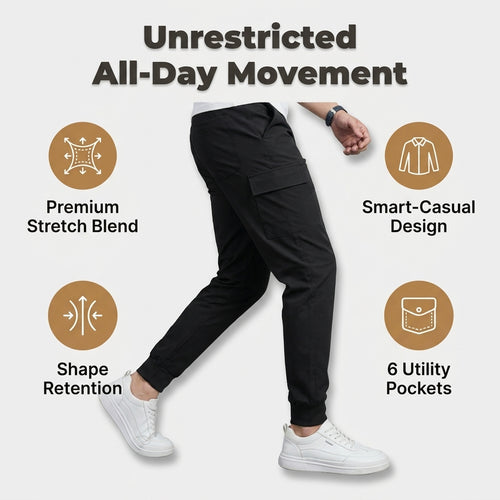 Premium Stretch Cargo Jeans – Comfort Meets Style