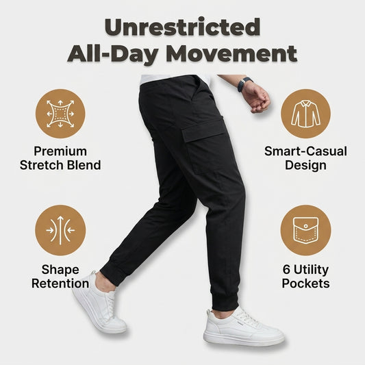 Premium Stretch Cargo Jeans – Comfort Meets Style