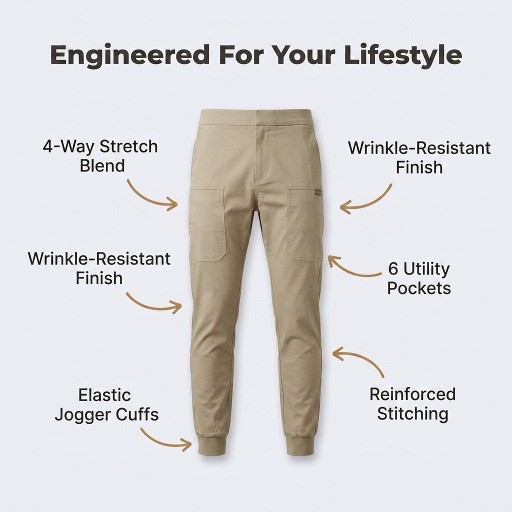 Premium Stretch Cargo Jeans – Comfort Meets Style