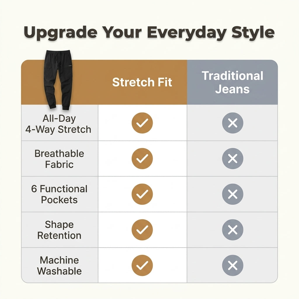 Premium Stretch Cargo Jeans – Comfort Meets Style
