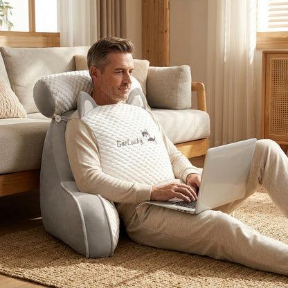 Back & Neck Comfort Pillow — Cloud-Like Support For Bed, Sofa & Floor Relaxation