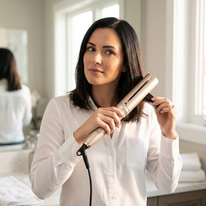 2-in-1 Haarglätter & Lockenstab – Glattes Haar oder weiche Locken mit nur einem Stylinggerät