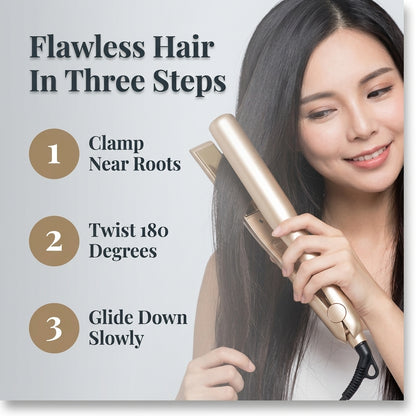 2-in-1 Haarglätter & Lockenstab – Glattes Haar oder weiche Locken mit nur einem Stylinggerät