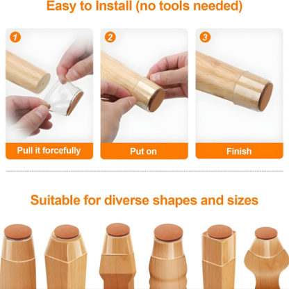 Easy Fit Leg Protectors™ – Chraňte své podlahy, vylepšete nábytek