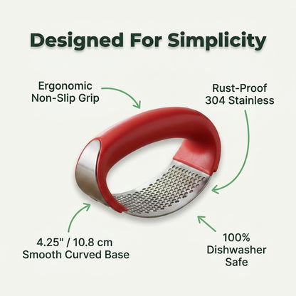 EasyCrush™ 6-Color Garlic Press – Quick, Clean & Comfortable