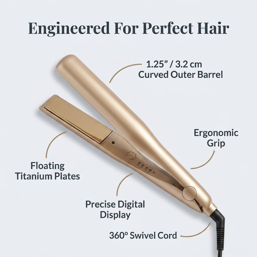 2-in-1 Haarglätter & Lockenstab – Glattes Haar oder weiche Locken mit nur einem Stylinggerät