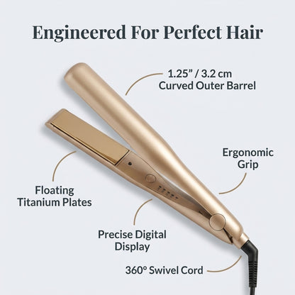 2-in-1 Haarglätter & Lockenstab – Glattes Haar oder weiche Locken mit nur einem Stylinggerät
