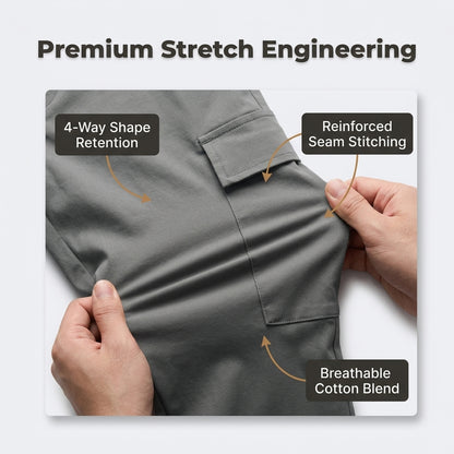 Premium Stretch Cargo Jeans – Comfort Meets Style