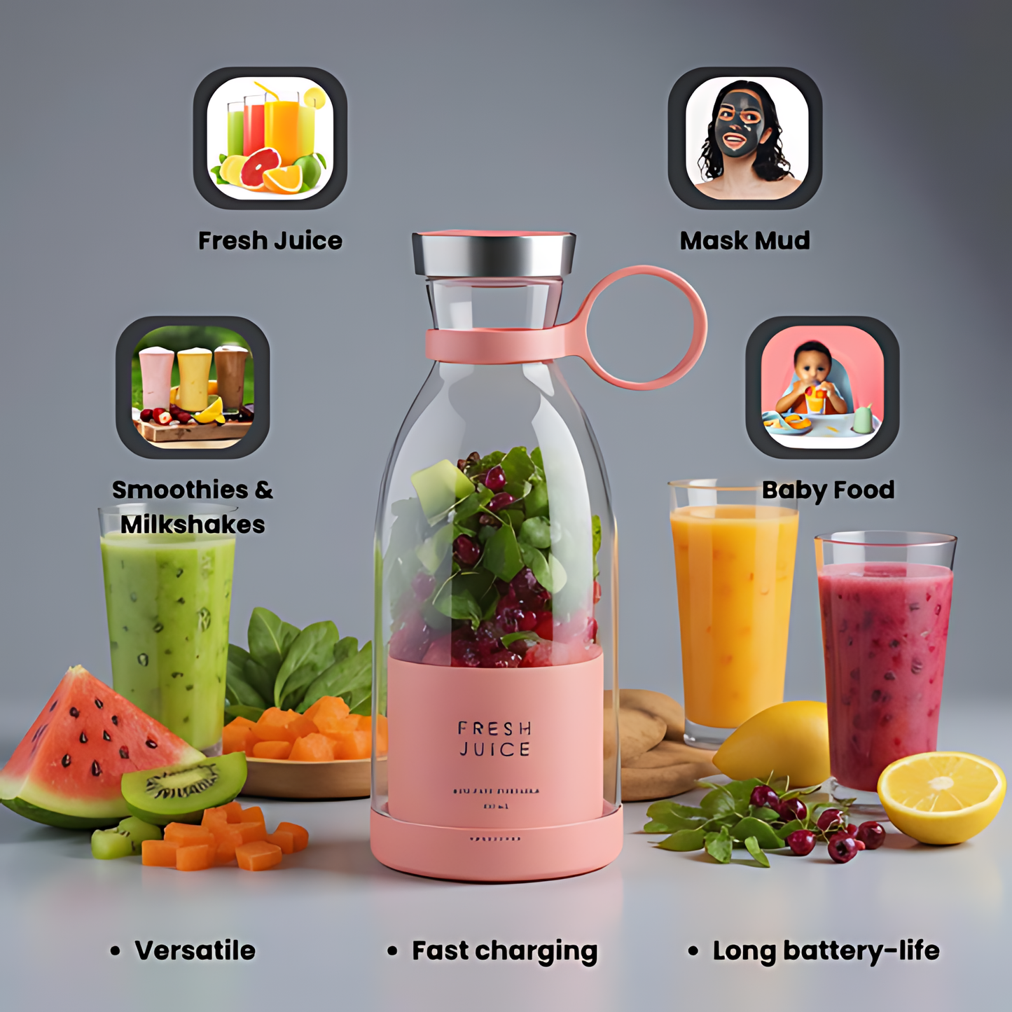 JuiceGo™ – Effortless Smoothies On-the-Go