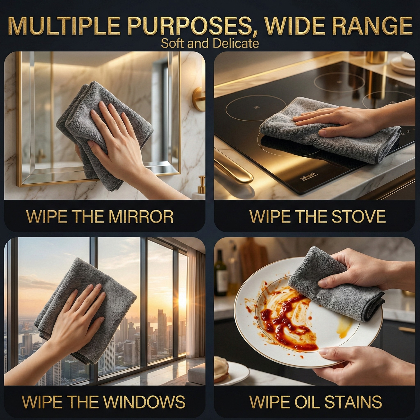 MagicSwipe - Microfiber Glass Cleaning Cloth