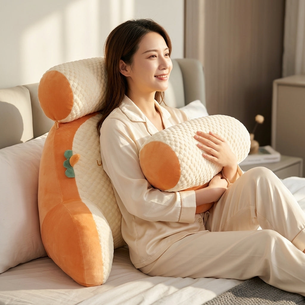 Back & Neck Comfort Pillow — Cloud-Like Support For Bed, Sofa & Floor Relaxation