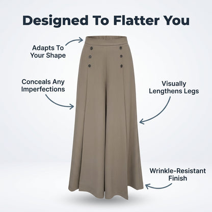 Elegant Wide-Leg Pants - Instantly flatters your figure