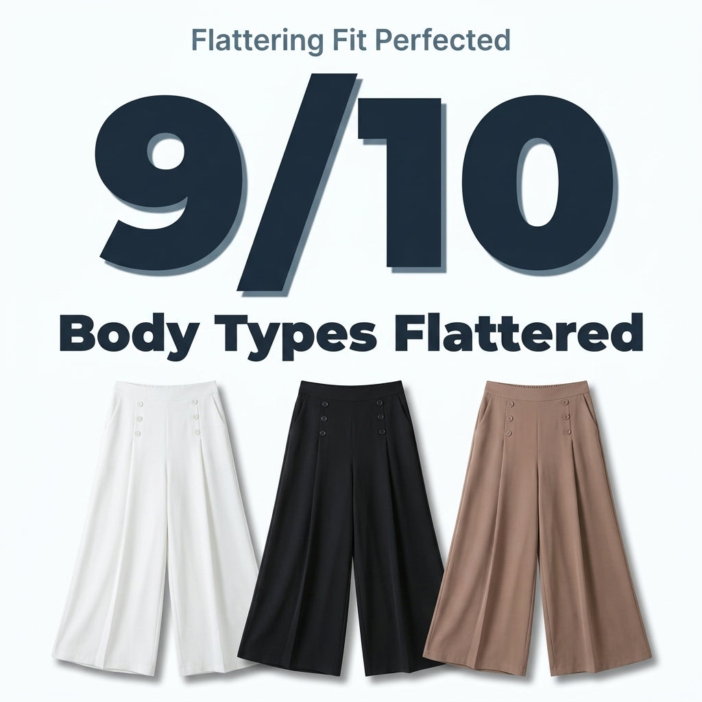 Elegant Wide-Leg Pants - Instantly flatters your figure