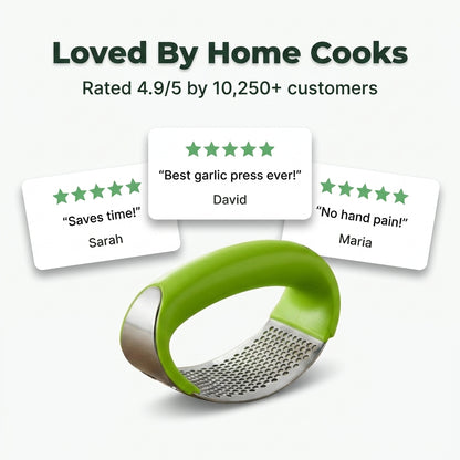 EasyCrush™ 6-Color Garlic Press – Quick, Clean & Comfortable