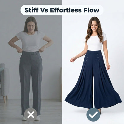 Elegant Wide-Leg Pants - Instantly flatters your figure